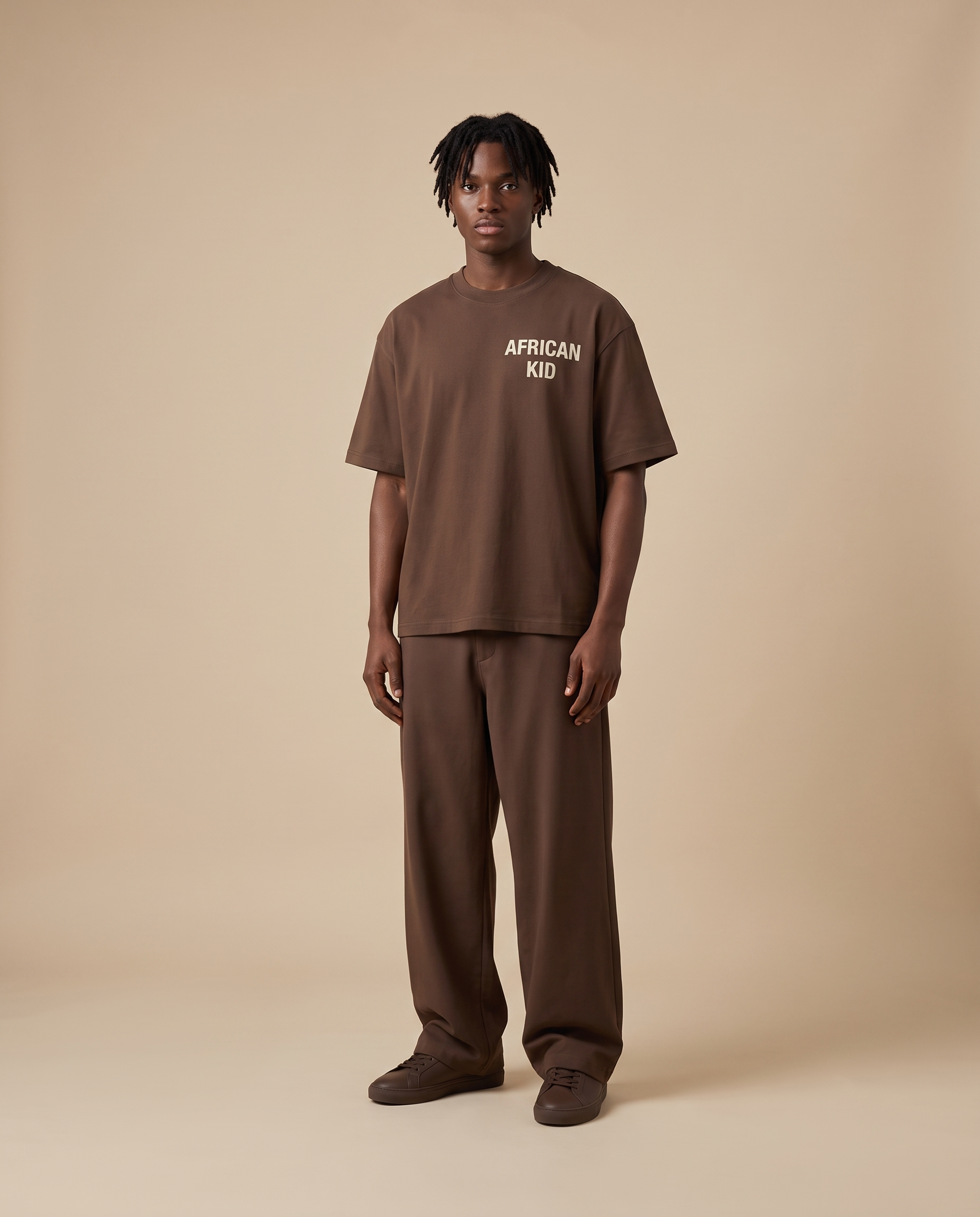 Essential Cotton Tee model - front 1