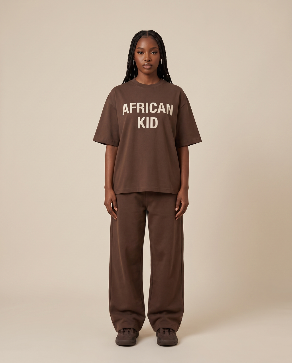 Essential Cotton Tee model - front 2