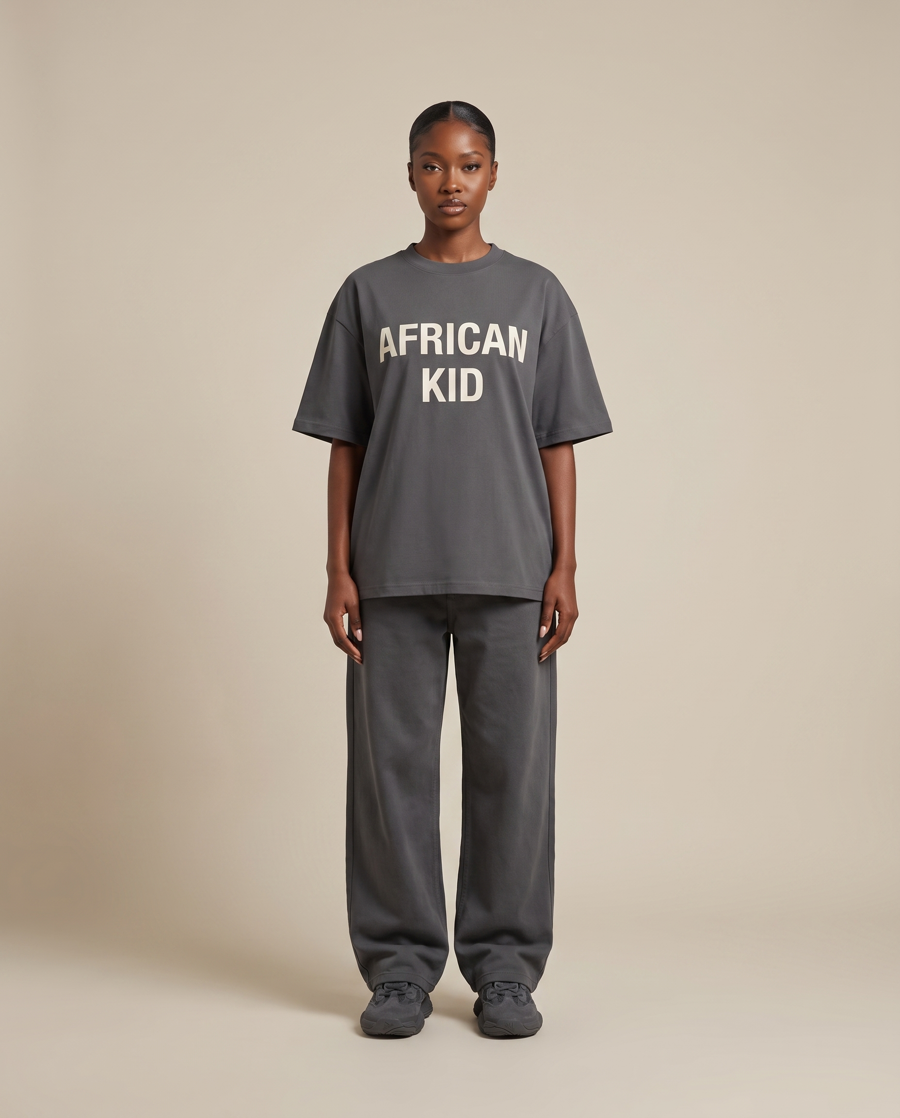 Essential Cotton Tee model - front 4