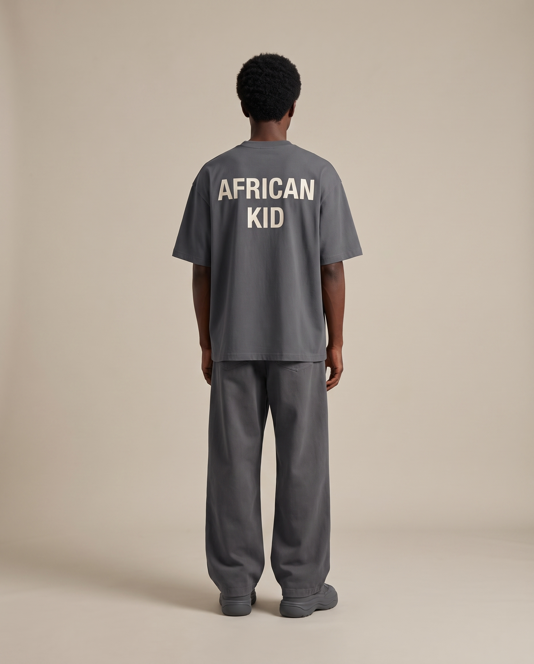Essential Cotton Tee model - back 3